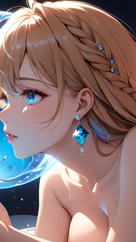 Whispers of Magic - Ai Girl och ett glödande orb