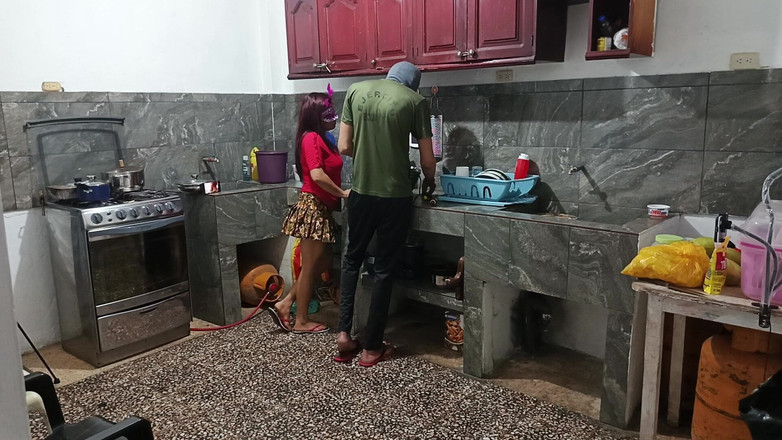 Goky: Perverted Neighbor Shows Everything While He Is There