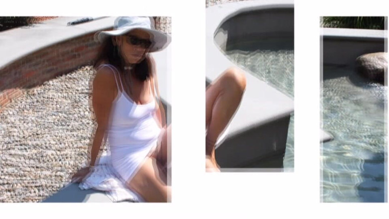 Candi Annie: Zábava venkovní šukání v fontáně - Candi Annie