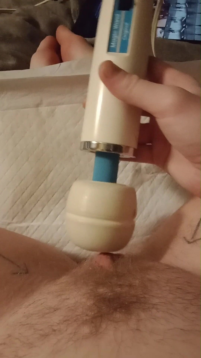 BadWolf Badass: Ftm onanerar Hitachi X5 samlingsvideo