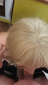Tranny Used as Cleaning and Blow Slave
