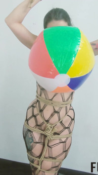 Pop küçük balon yüksek topuklu esaret