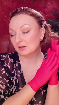 Asmr with Medical Gloves: I Am Your Boss. Arya Grander.