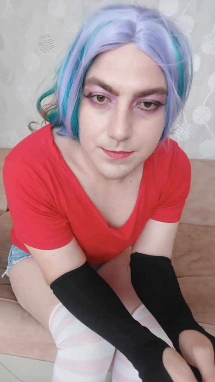 Kitty_Cross: Cowgirl - Pakaian Berwarna-warnang Crossdresser manis