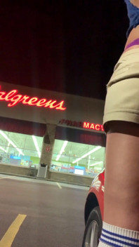 Walgreens, downtown, crazy slutty sissy