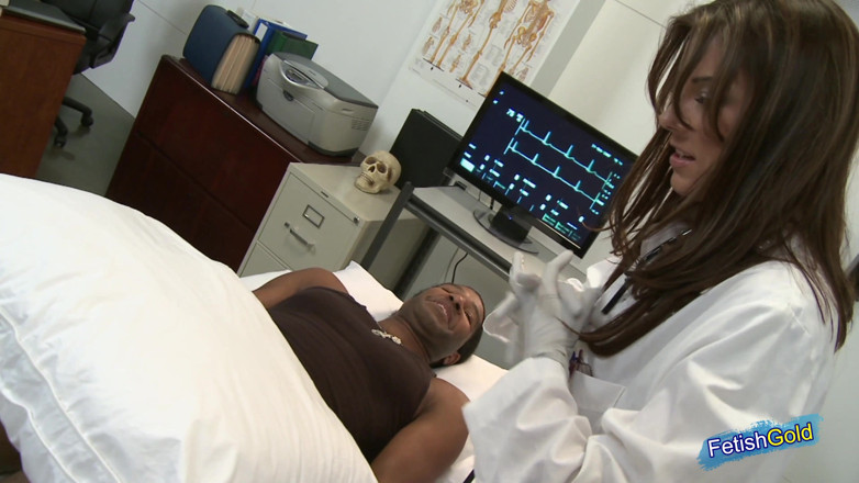 Fetish Gold: Petite female doctor gets pussy destroyed by a huge black...