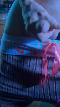 Daphne in Cute Pjs and Undies Close up Cumshot at Your Face