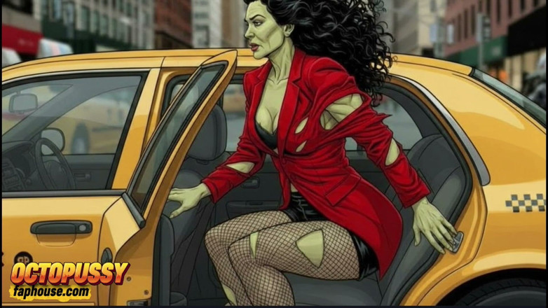 Octopussy Lovers Club: Geile schlampe bekommt ihre dosis sexuelles vergnügen in einem Taxi....