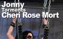 Picticon bondage and fetish: Jonny Torments Cheri Rose Mort BDSM Singletail Swing