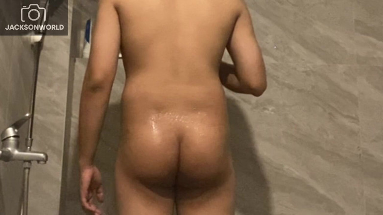 Jackson World: Wet &amp; Horny Shower Jerk off - Watch Me Cum Hard!