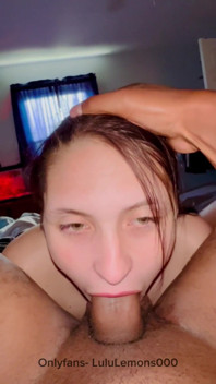 Tiny Horny Slut Getting Throat Fucked
