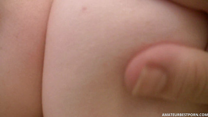 PurefilmsTv: Babe in fishnet riding dick