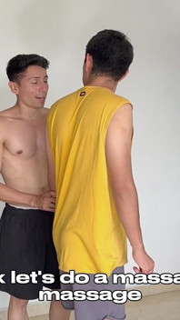 I Hired a Masseur for Gym Care and We Ended up Fucking Covered in Oil, Lots of Cum