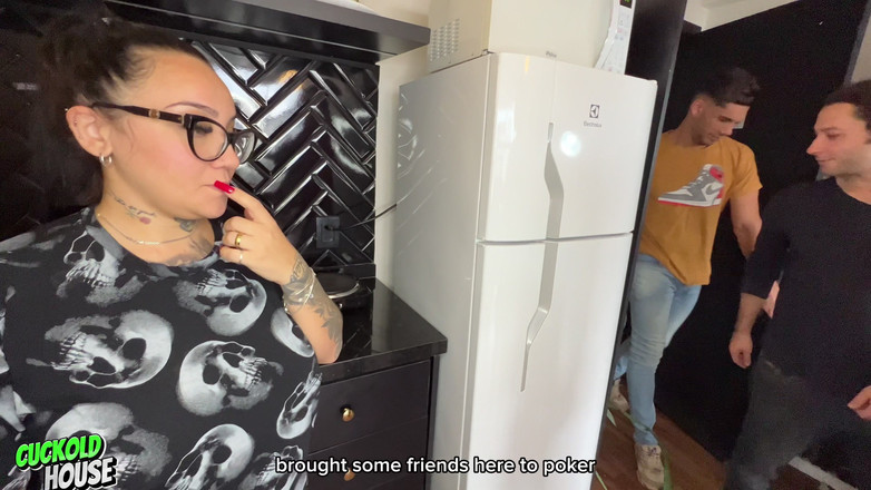 CuckoldHouse: Naughty Wife Abandons Cleaning Duties for Group Sex with 4 Friends...