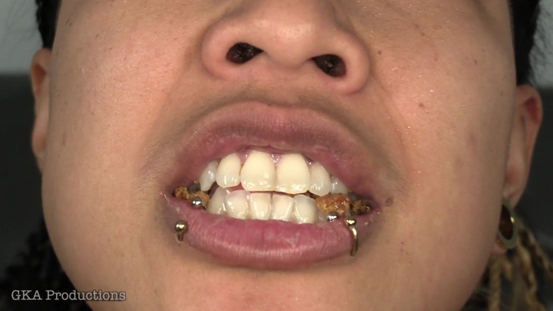 Ginary's Kinky Productions: Remy Mouth Tease Tiny Cracker Crumbs and Commands