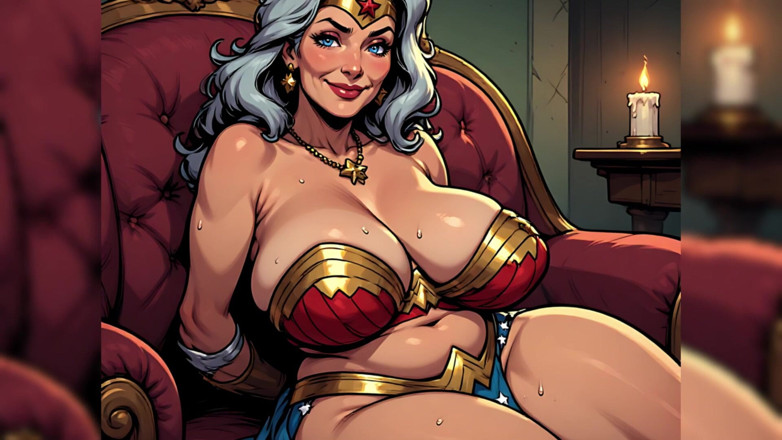 AI Porn: Madura sexy personajes grandes tetas