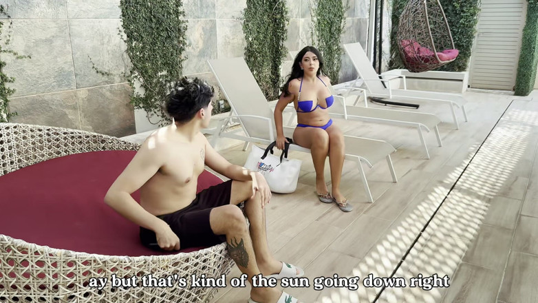 Lina Henaoss: Sexy Brunette Seduces Me and Makes Me Cum in a...