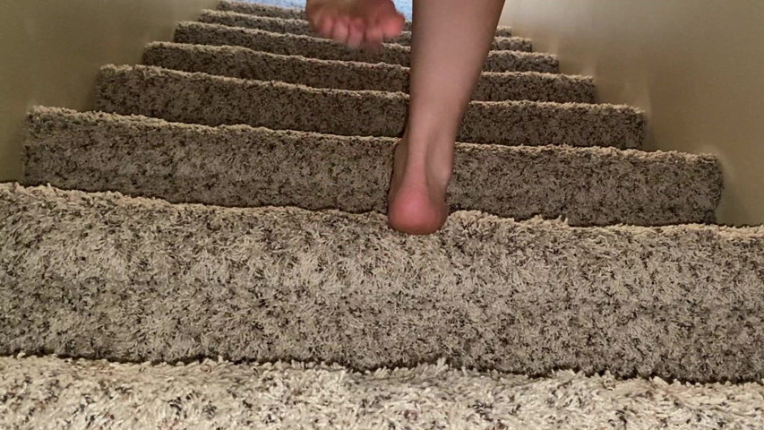 Ivys Feet Foot Goddess Teases You Walks up Stairs (Ivys Feet)