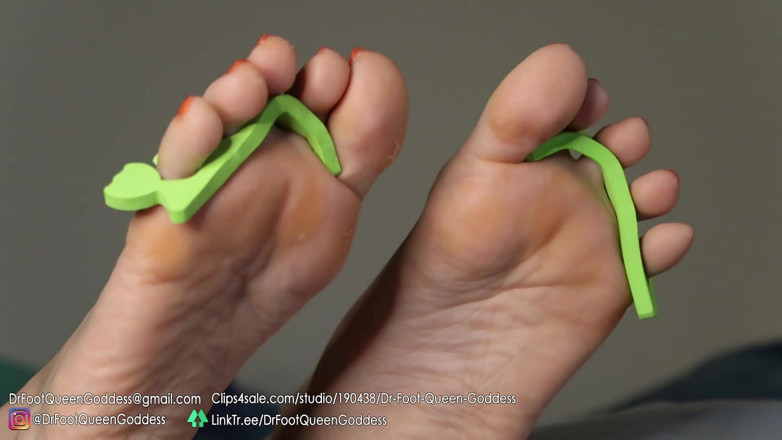 Dr. Foot Queen Goddess: Pedi egg pedicure (orange) full version