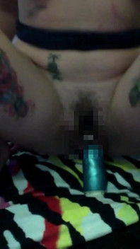 Tattooed Girl Fucks Alien Dildo