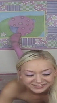 Cute Blonde 18yo Does Splits on Cam and Shows Wet Pussy