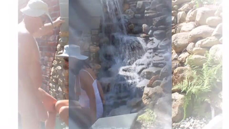 Candi Annie: Diversão ao ar livre foda na fonte - Candi Annie