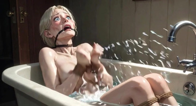 90 Year Old Granny Bathtub Bondage - Horny & Begging to Be Filled
