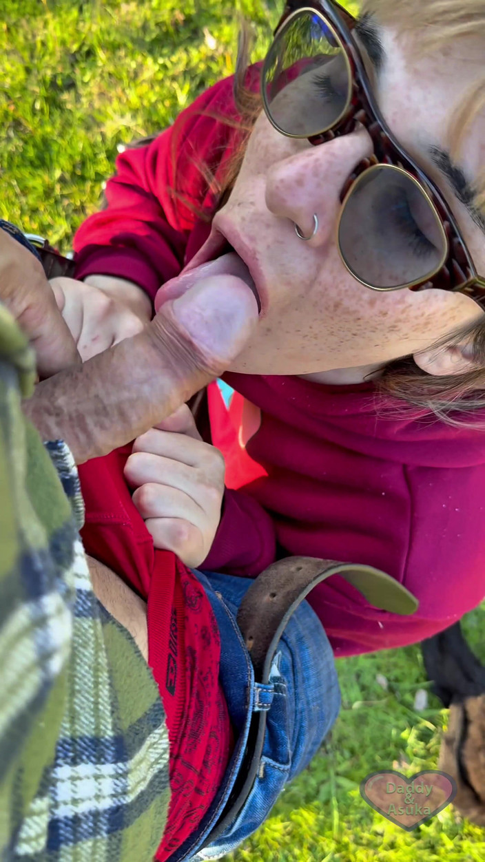 Daddy and Asuka: 史诗户外口交