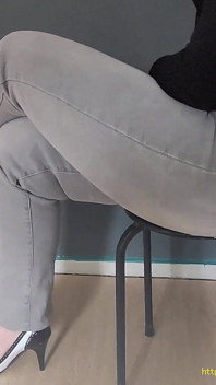 Toe Tapping in Thight Jeans