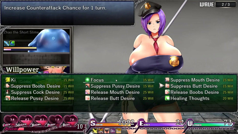 Cumming Gaming: Karryn's prison silent walkthough [PornPlay Hentai game] Ep.10 monster slime dick...