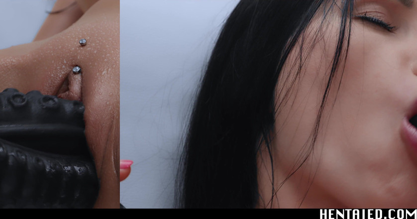 Hentaied: Gerçek hayat hentai - sasha rose büyük siyah dildolar, ahegao ve...