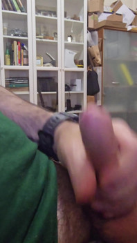 Men Jerking Big Dick and Very Large Ball