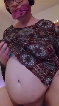 Gagged Moogirl Riding