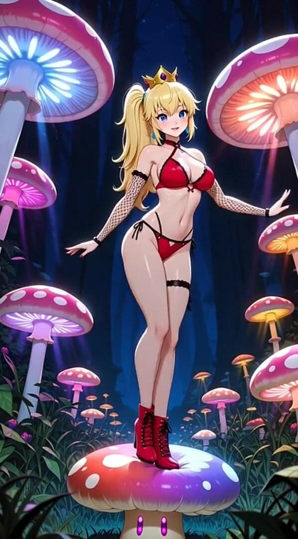 Hot girl dancing: 110. Princess Peach Dancing in a Magic Forest (ai Animation)
