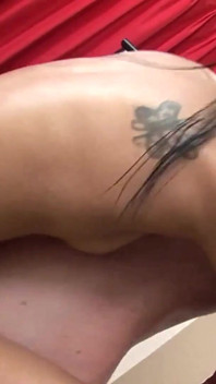Young Asian with Hairy Pussy Sucks Big White Cock and Gets Fucked Hard