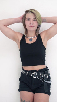 Emily at Her First Hardcore Shooting