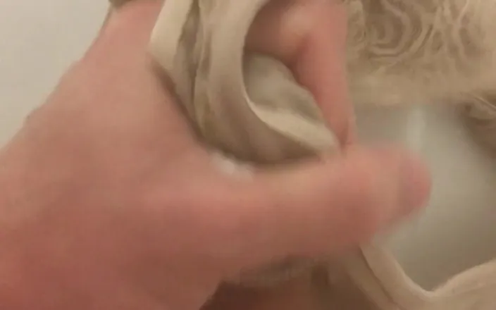 AlwaysHard: Creamy jerk-off into the wife's dirty panties