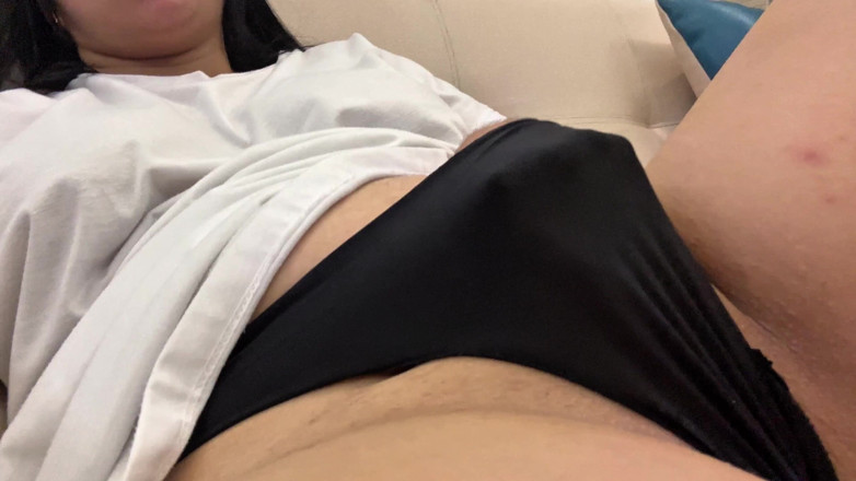 kaithsaumeth: Naughty Young Girl Masturbates in the Hotel Living Room- Wet...
