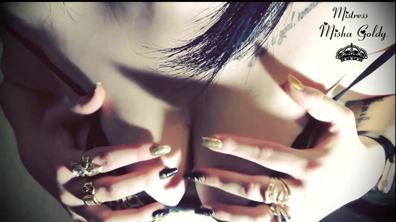 Goddess Misha Goldy: My tits own your cock