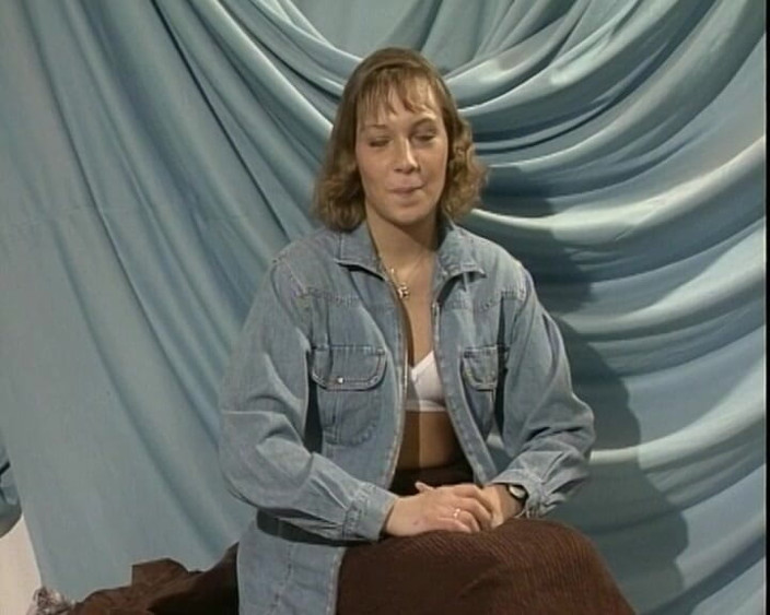 YOUR FIRST PORN: She's in a Good Mood with Her Finger in the...