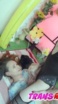 Trans Kelly Lovely finds real sex doll for bareback