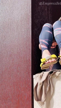 Shoeplay and Dangling From Empressbellasadica in Public