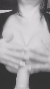 MILF Fingering a Dick with Tits