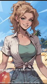 La mia nuova ragazza [ Gioco Hentai Tabú ] Ep.24 Giorno in spiaggia con le mie due bellissime sorelle!