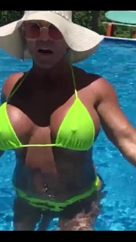 Love the Feel of the Cool Water on My Tits, Can You Tell?