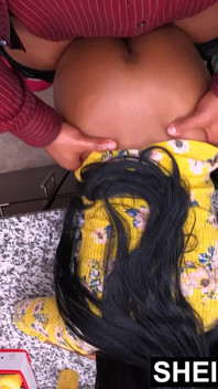 Ejaculated a Massive Dripping Cumshot Doggystyle Fucking My Whore Stepdaughter Brown Pussy, Sexy Skinny Ebony Girl Sheisnovember