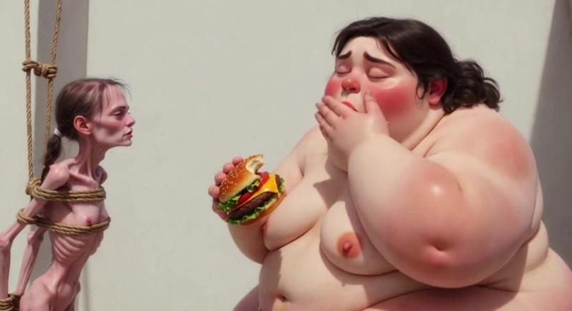 YOUR BEST FANTASY: Intense Feeding Session - SSBBW Humiliates and Fattens Thin Girl