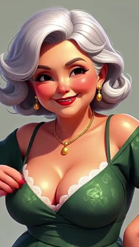 Topless Granny Animation