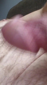 Close up Chubby Bi W Thick Curved Cock Jerking off to Cum Eruption