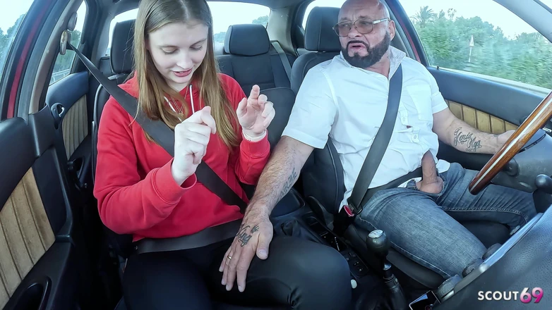 Scout69: German Real Redhead Ginger Teen 18 with Pale Skin Suprised Old...